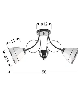 Stropní lampa Elotte 2X40W E27 bílá