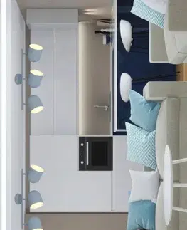 Nástěnná lampa Azuro Strip E27 matně šedá