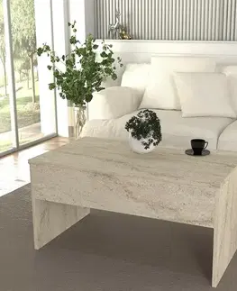 Konferenční stolek Akilli Travertine