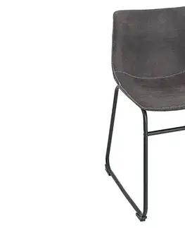 Estila Designová židle Django šedá