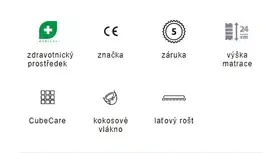 Matrace Romantika Kašmír + polštář Talisman Geltouch ZDARMA Tropico