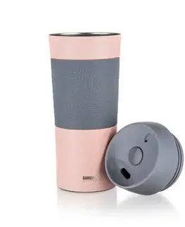 Banquet Hrnek cestovní dvoustěnný MATTY 400 ml, růžová

  