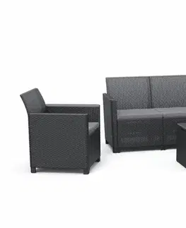 KETER Zahradní set CLARA 5 storage table | grafit