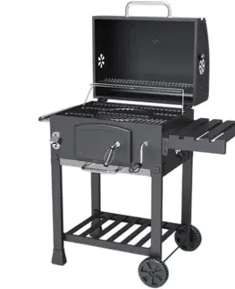 Avenberg Multifunkční BBQ gril Genius + litinový rošt + tál + pizza kámen, 70 x 103 x 105 cm
