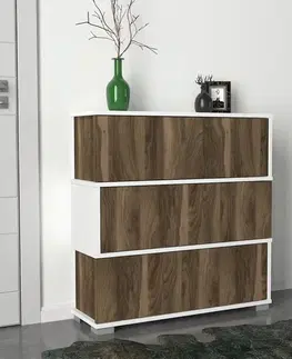 Botník Napolyon - White, Walnut