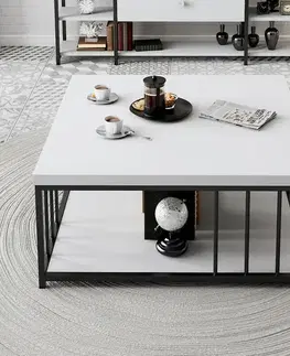 Konferenční stolek Zenn White and Black