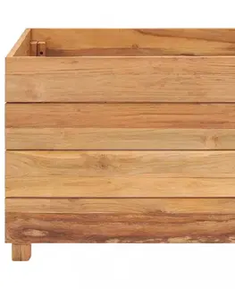 Zahradní truhlík teakové dřevo Dekorhome