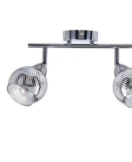 Nástěnná LED páska 2X10W E14 chrom FORT