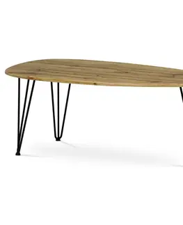 Odkládací stolek 120 x 67 cm, divoký dub