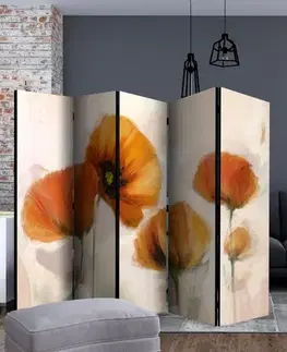 Paraván poppies - vintage Dekorhome