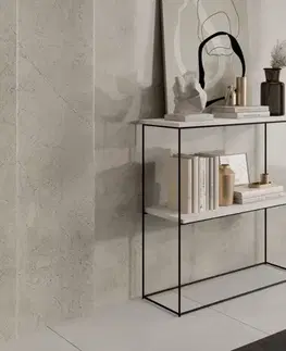 ArtAdrk Příruční stolek TONI | černé nohy Barva: Beton