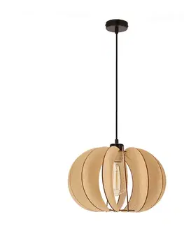 Závěsná lampa eco 2 1x40 E27 dřevěné stínidlo
