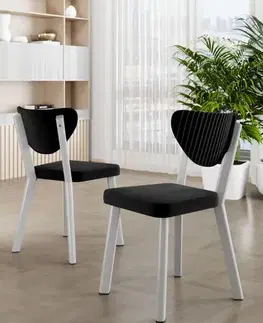 Sada židlí (6 kusů) Arfe - Black, White