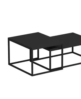 Sada odkládacích stolků (2 kusy) Leka - Black