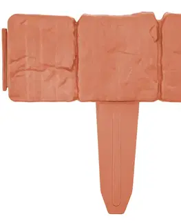 4Home Zahradní palisáda - obrubník Terracotta, 2,5 m