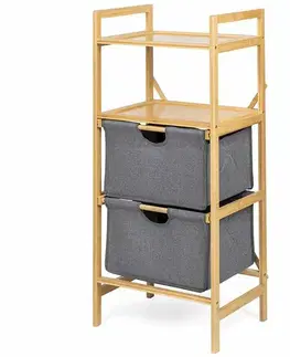 Koupelnový regál WABISABI TOWER BOX, bambusový 