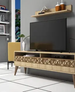 TV stěna / Sestava pod TV Line - Oak