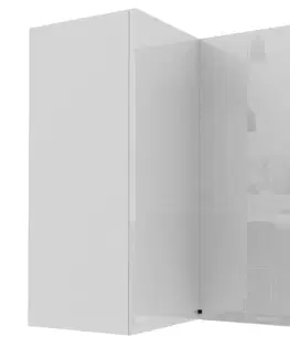 ArtExt Kuchyňská skříňka horní rohová FLORENCE lesk | W12 60 Barva korpusu: Grey