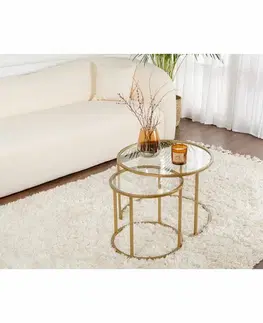 Sada konferenčních stolků Aurum Gold 60 cm, 2 ks