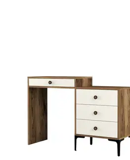 Toaletní stolek Lizbon 554 - Walnut, Cream