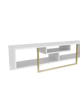 TV stolek Asal 150 - White, Gold