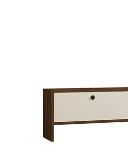TV stolek Gaye - Walnut, White