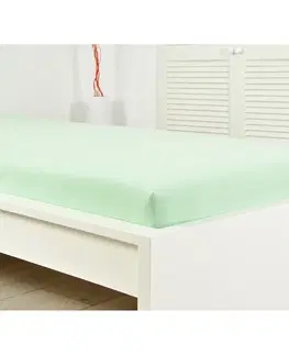 Prostěradlo Froté IDEAL 90x200 světle zelené