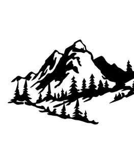 Dekorativní kovový doplněk na zeď Mountain 2