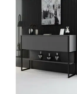 Komoda Luxe Anthracite and Black