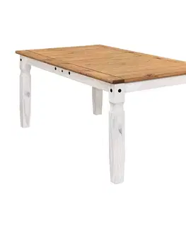 Jídelní stůl 178x92 CORONA bílý vosk
