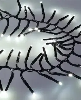 Solight 1V11-W Vánoční LED řetěz s dálkovým ovládáním Cluster 576 LED, studená bílá, 5 m
