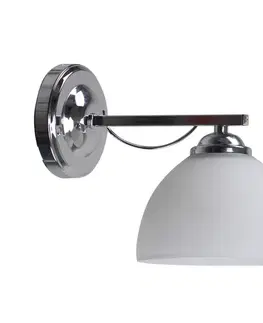 Nástěnná lampa Filona Lamp Chrome 1X40 E27 Bílé stínidlo