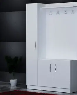 Předsíňová stěna Naturel - White