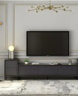 Televizní stolek se skříňkami Imej Anthracite