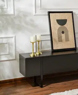TV stolek Serenity - Wood Black, Black