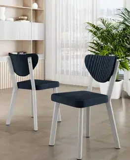 Sada židlí (4 kusy) Arfe - Anthracite, White