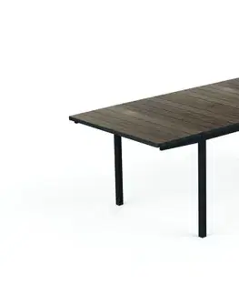KETER Rozkládací zahradní stůl DEPORTO | 200-280cm walnut / graphite
