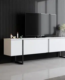 Televizní stolek Luxe White and Black