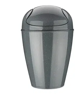 Koziol Koš Swing Top M Organic šedá, 12 l, 29 x 29 x 44,6 cm