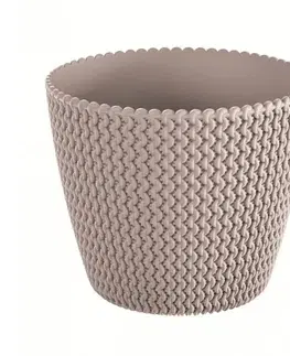 PROSPERPLAST - Obal na květináč SPLOFY 16cm mocca