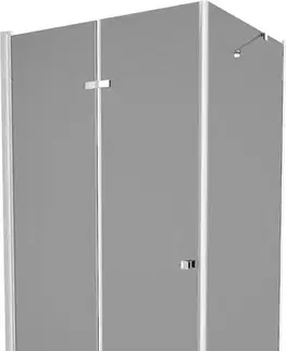 MEXEN/S Lima sprchový kout 100x80, grafit, chrom + černá vanička se sifonem 856-100-080-01-40-4070