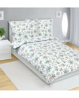Bellatex Bavlněné povlečení Pomněnka, 140 x 220 cm, 70 x 90 cm
