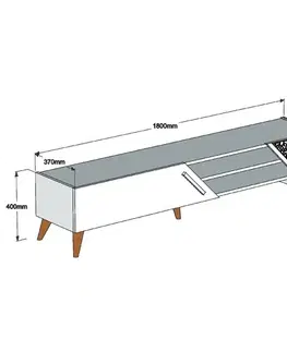 TV stolek Beril 2 - Walnut