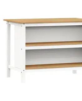 Kuchyňský ostrůvek CORONA 2 bílý vosk/vosk