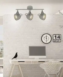 Nástěnná lampa 3X50W GU10 betonově šedá PENT