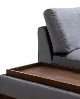 Rohová sedací souprava Tulip Corner Right With Pouf - Dark Grey