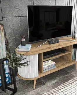 TV stolek Stor - Oud Oak, White