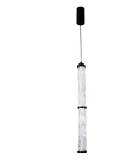 CORTE lampa wisząca czarny matowy 18W LED 3000K klosz bezbarwny