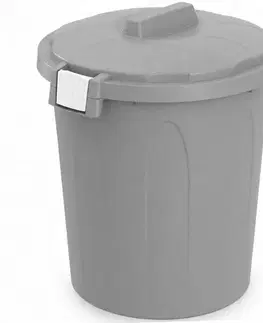 Odpadkový koš Dustbin, 50 l, šedá, 50 l