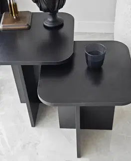 Sada odkládacích stolků Blues Black, 2 ks